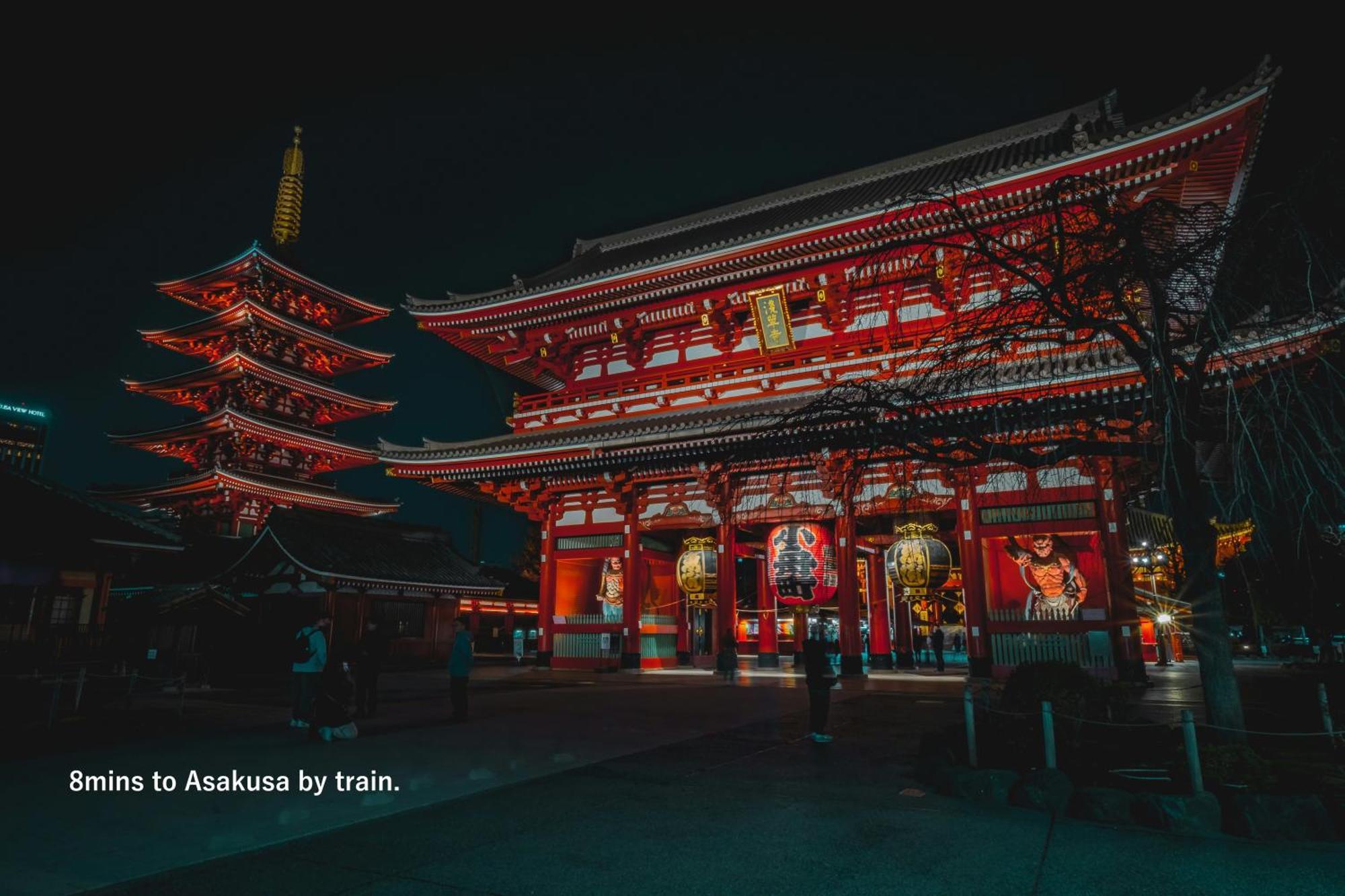 東京スカイツリー眺望 一棟貸切 駅徒歩50秒 浅草8分 スカイツリー4分 銀座20分 Daire Tokyo Dış mekan fotoğraf